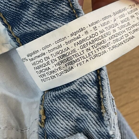 Women's Zara Straight Leg High Waist Distressed Denim Jeans Size 6 - Picture 9 of 9